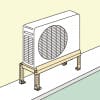 総2階（室外機1階、室内機2階）