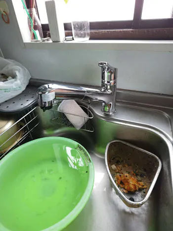 福島県いわき市のお客様のキッチン混合栓工事