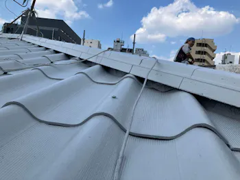 東京都新宿区のお客様の外壁・屋根塗装工事　具体的な工事内容1