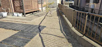 茨城県日立市のお客様の防草シート敷詰め工事　具体的な工事内容3
