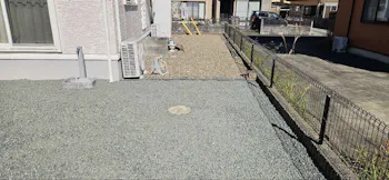 茨城県北茨城市のお客様の砕石敷き込み工事　具体的な工事内容2