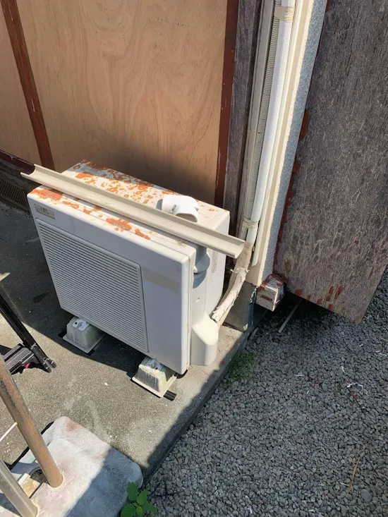 工事前　静岡県沼津市のお客様のエアコン工事