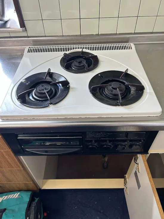 工事前　福島県南相馬市原町区のお客様のビルトインコンロ・ガスコンロ工事