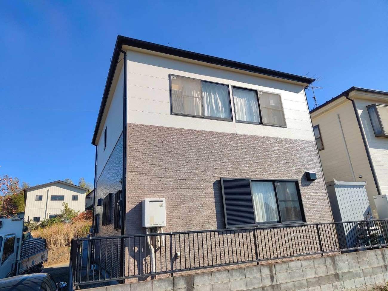 埼玉県北足立郡伊奈町のお客様の外装補修・塗装工事