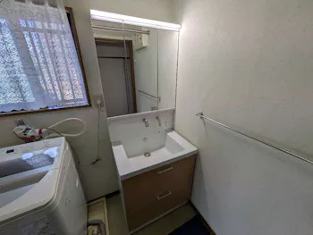 静岡県御殿場市のお客様の洗面化粧台工事