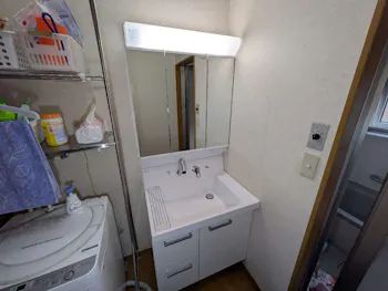静岡県沼津市のお客様の洗面化粧台交換工事