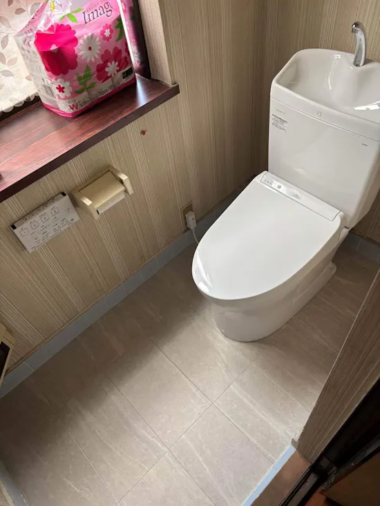 工事後　茨城県石岡市のお客様のトイレ工事