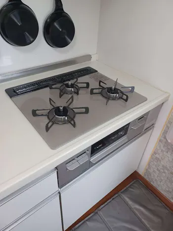 東京都八王子市のお客様のビルトインコンロ・ガスコンロ工事