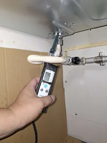 宮城県仙台市青葉区のお客様のビルトインコンロ・ガスコンロ工事　具体的な工事内容2