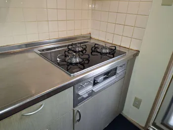 宮城県仙台市青葉区のお客様のビルトインコンロ・ガスコンロ工事　具体的な工事内容1