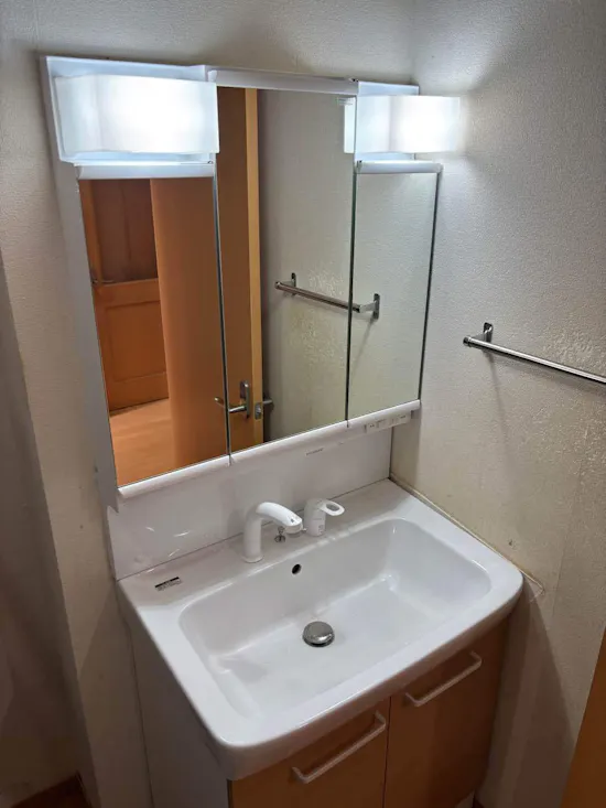 工事後　茨城県竜ヶ崎市のお客様の洗面化粧台交換工事