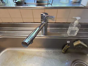 栃木県日光市のお客様の水栓工事