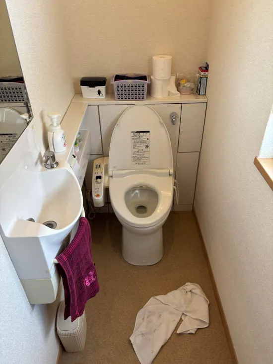 工事前　茨城県水戸市のお客様のトイレ工事