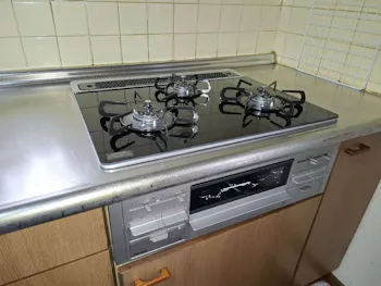 宮城県仙台市青葉区のお客様のビルトインコンロ交換工事