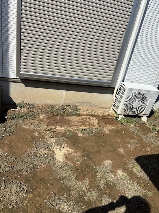 工事前　群馬県高崎市のお客様の新規水道設置工事