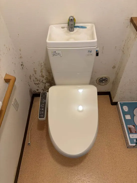工事前　茨城県石岡市のお客様の便座交換工事