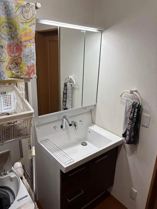 工事後　茨城県龍ケ崎市のお客様の洗面化粧台工事