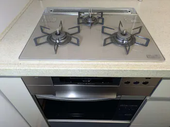 静岡県磐田市のお客様のビルトインコンロ・ガスコンロ工事