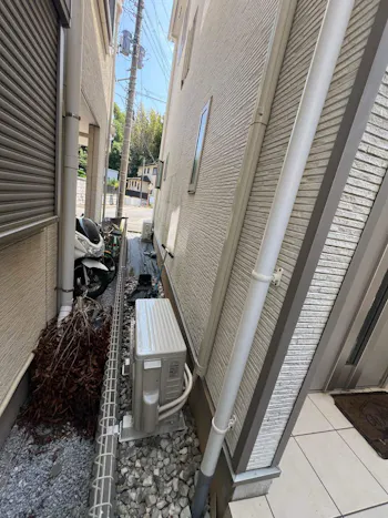 神奈川県横浜市泉区のお客様のエアコン工事　具体的な工事内容1