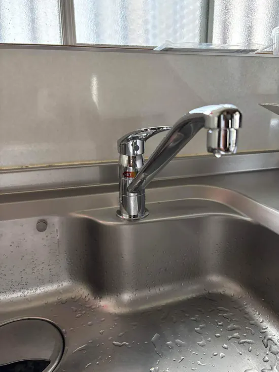 工事後　茨城県利根町のお客様の水栓工事