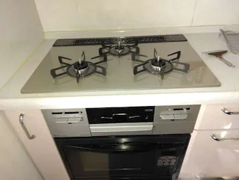 神奈川県横浜市旭区のお客様のビルトインコンロ・ガスコンロ工事　具体的な工事内容1