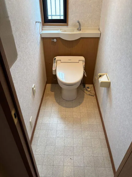 工事前　茨城県筑西市のお客様のトイレ交換工事