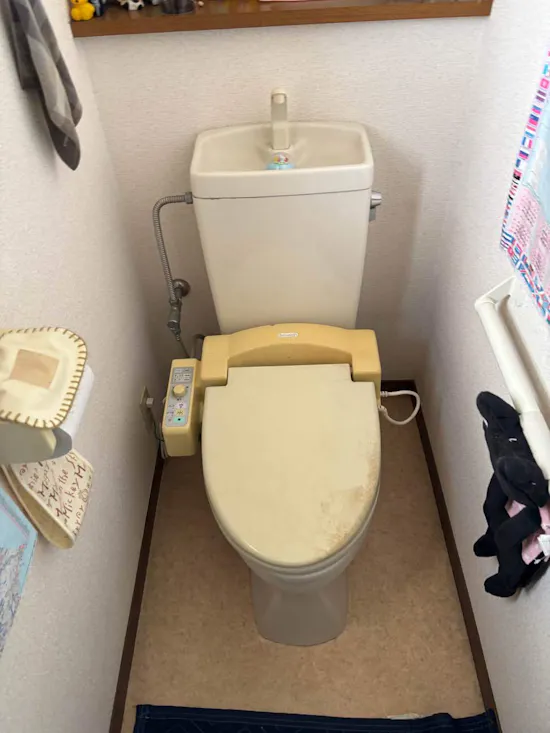 工事前　茨城県水戸市のお客様のトイレ工事