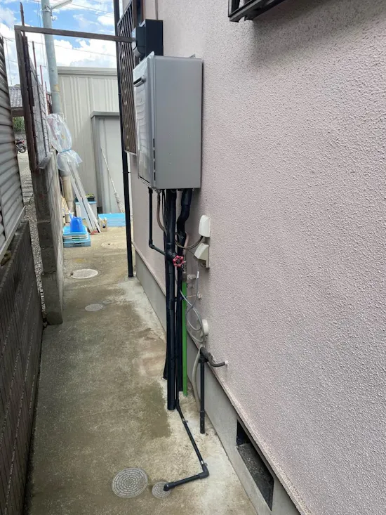 工事後　山梨県上野原市のお客様の給湯器工事