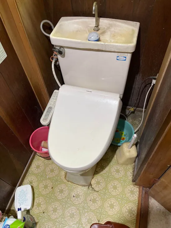 工事前　宮城県宮城郡七ヶ浜町のお客様のトイレ工事