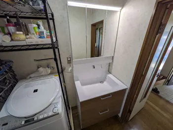 静岡県御殿場市のお客様の洗面化粧台工事