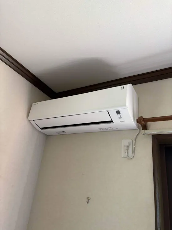工事後　茨城県土浦市のお客様のエアコン工事