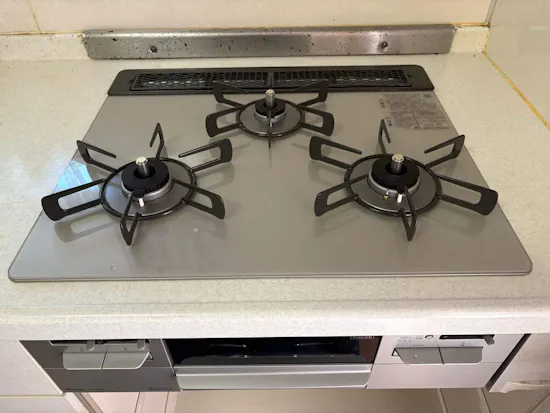 工事後　東京都日野市のお客様のビルトインコンロ・ガスコンロ工事