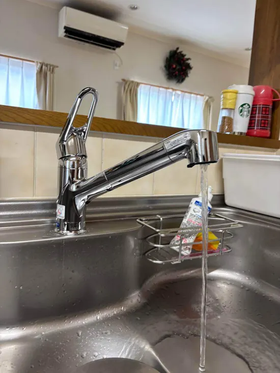 工事後　茨城県小美玉市のお客様のキッチン水栓工事