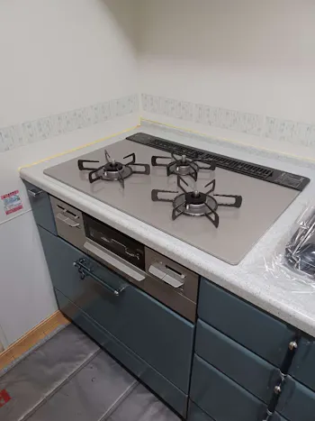 東京都八王子市のお客様のビルトインコンロ・ガスコンロ工事