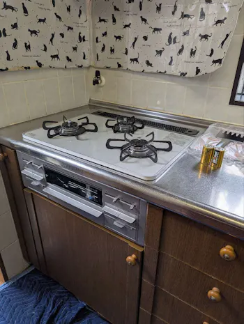 三重県四日市市のお客様のビルトインコンロ・ガスコンロ工事