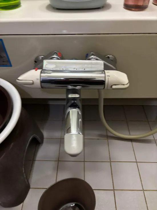 工事前　茨城県龍ケ崎市のお客様の水栓工事