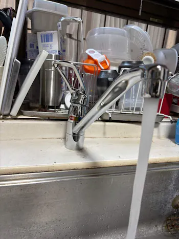 茨城県龍ケ崎市のお客様のキッチン水栓交換工事