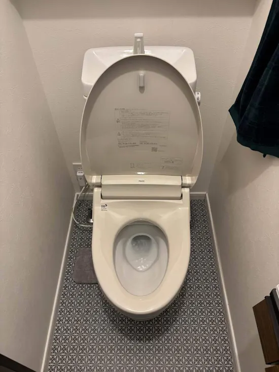 工事後　茨城県高萩市のお客様の温水洗浄便座交換工事