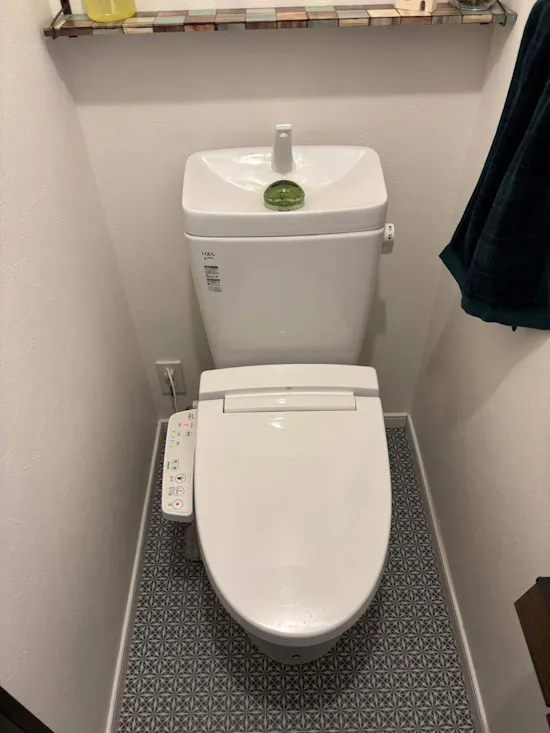 工事前　茨城県高萩市のお客様の温水洗浄便座交換工事