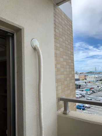 静岡県長泉町のお客様のエアコン工事　具体的な工事内容1