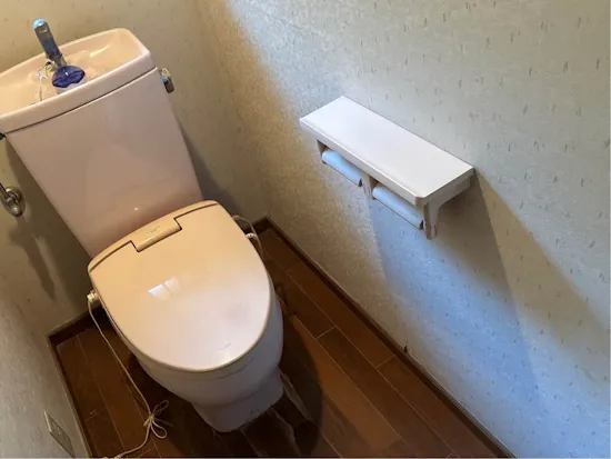 工事前　群馬県安中市のお客様のトイレ工事