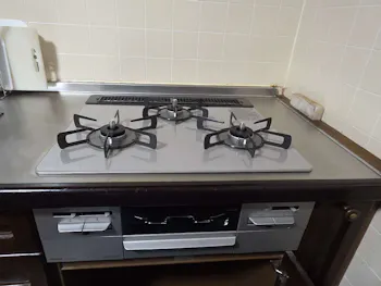 福島県白河市のお客様のビルトインコンロ・ガスコンロ工事