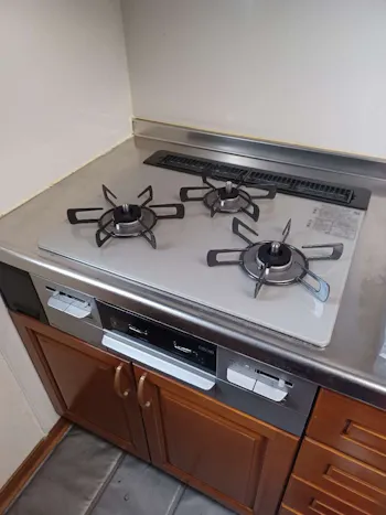 東京都八王子市のお客様のビルトインコンロ・ガスコンロ工事