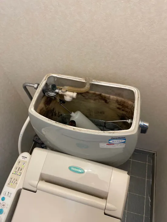 工事前　山梨県南都留郡富士河口湖町のお客様のトイレ工事