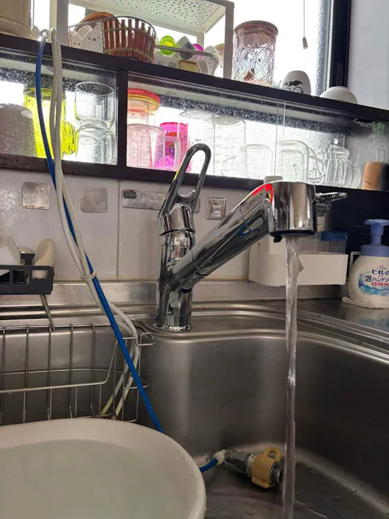 工事後　茨城県ひたちなか市のお客様の水栓工事