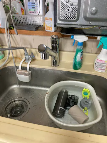 静岡県磐田市のお客様の台所水栓工事