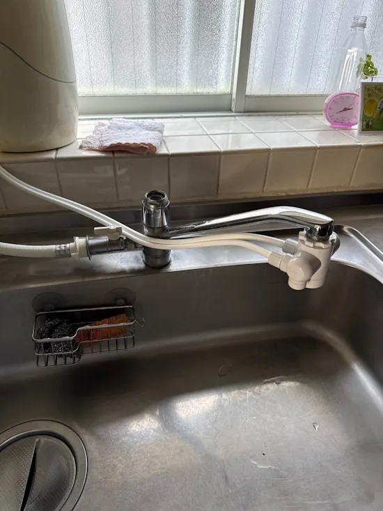 工事前　千葉県大網白里市のお客様の水栓工事