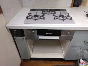 神奈川県相模原市緑区のお客様のビルトインコンロ・ガスコンロ工事