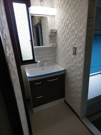 福島県いわき市のお客様の洗面化粧台・トイレ交換工事