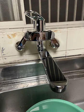 埼玉県大里郡寄居町のお客様のキッチン水栓工事